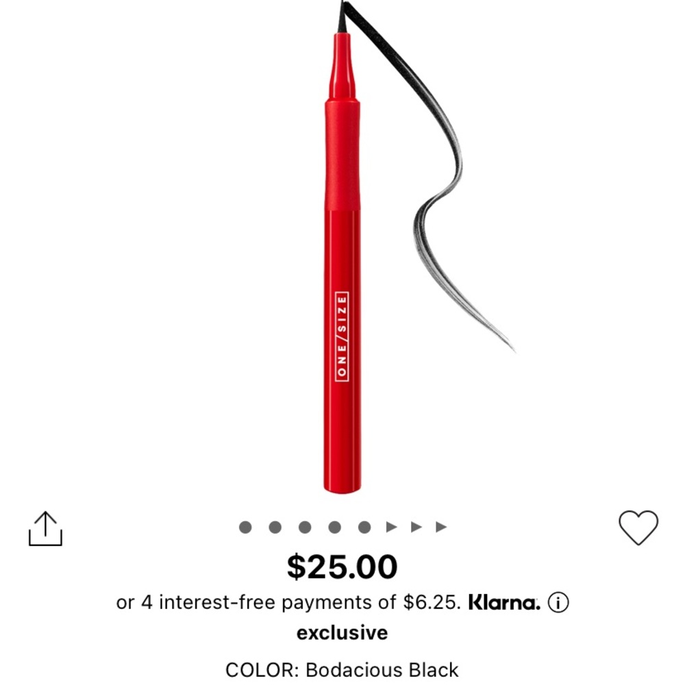 Patrick Starr ( one size) liquid black eyeliner 1.2g